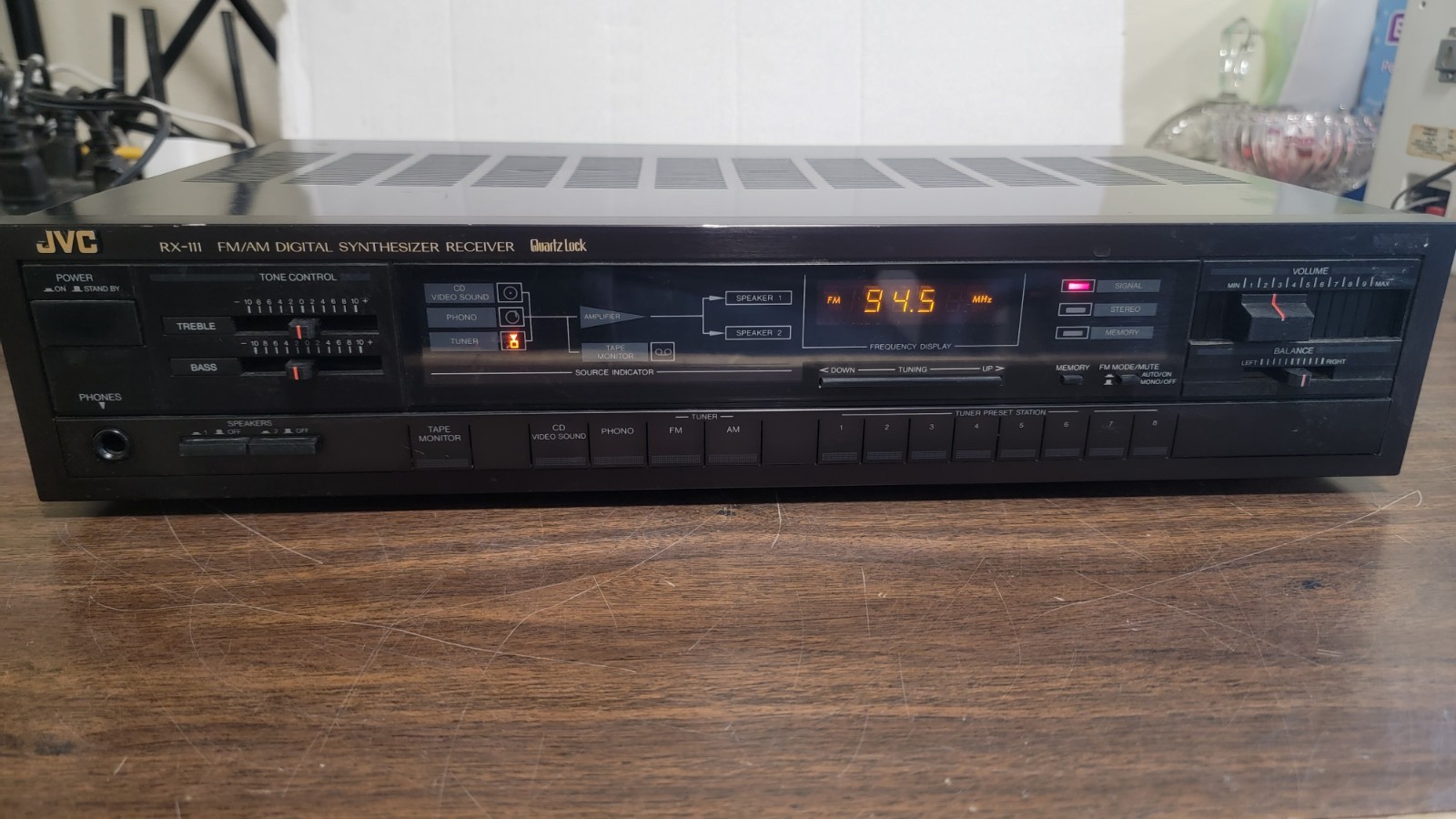 JVC RX-111BK  FM/AM Digital Synthesizer Receiver