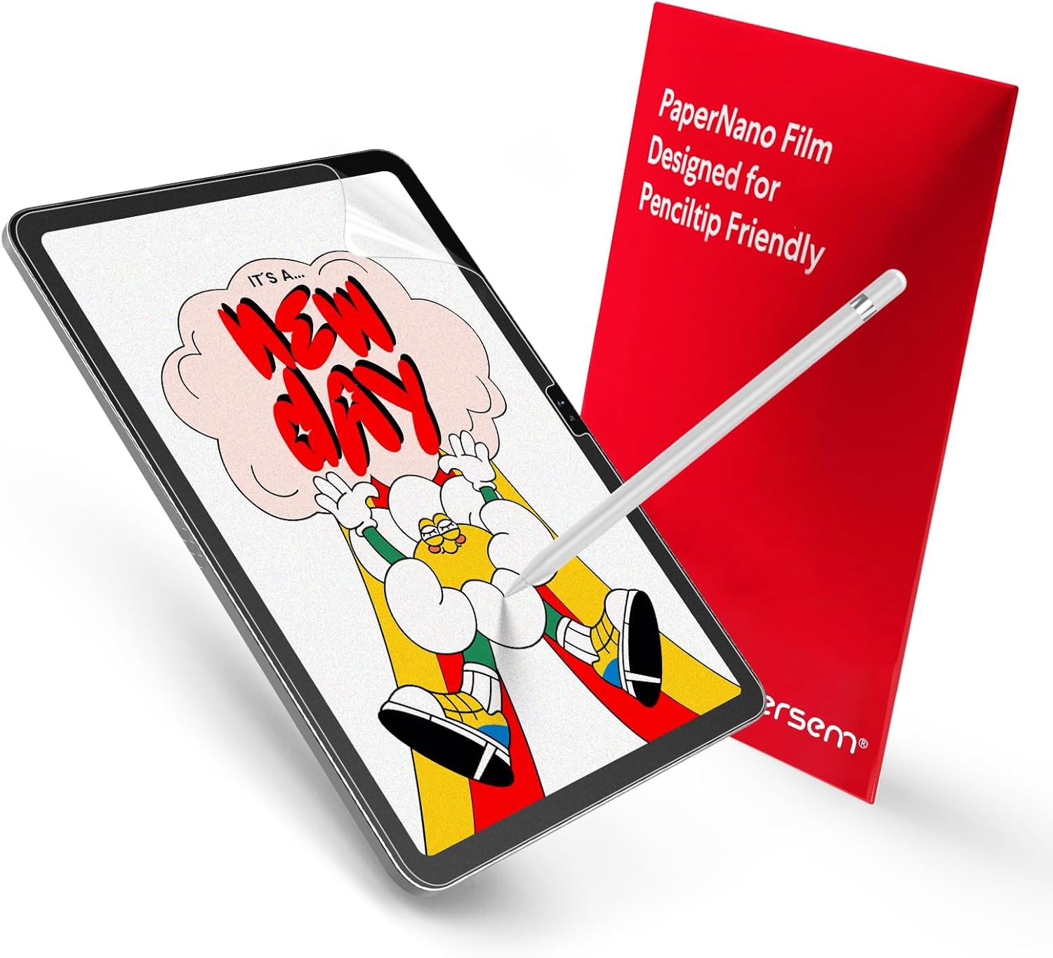 bersem 2-Pack Paperfeel Screen Protector for iPad A16 11th/10th Transparent