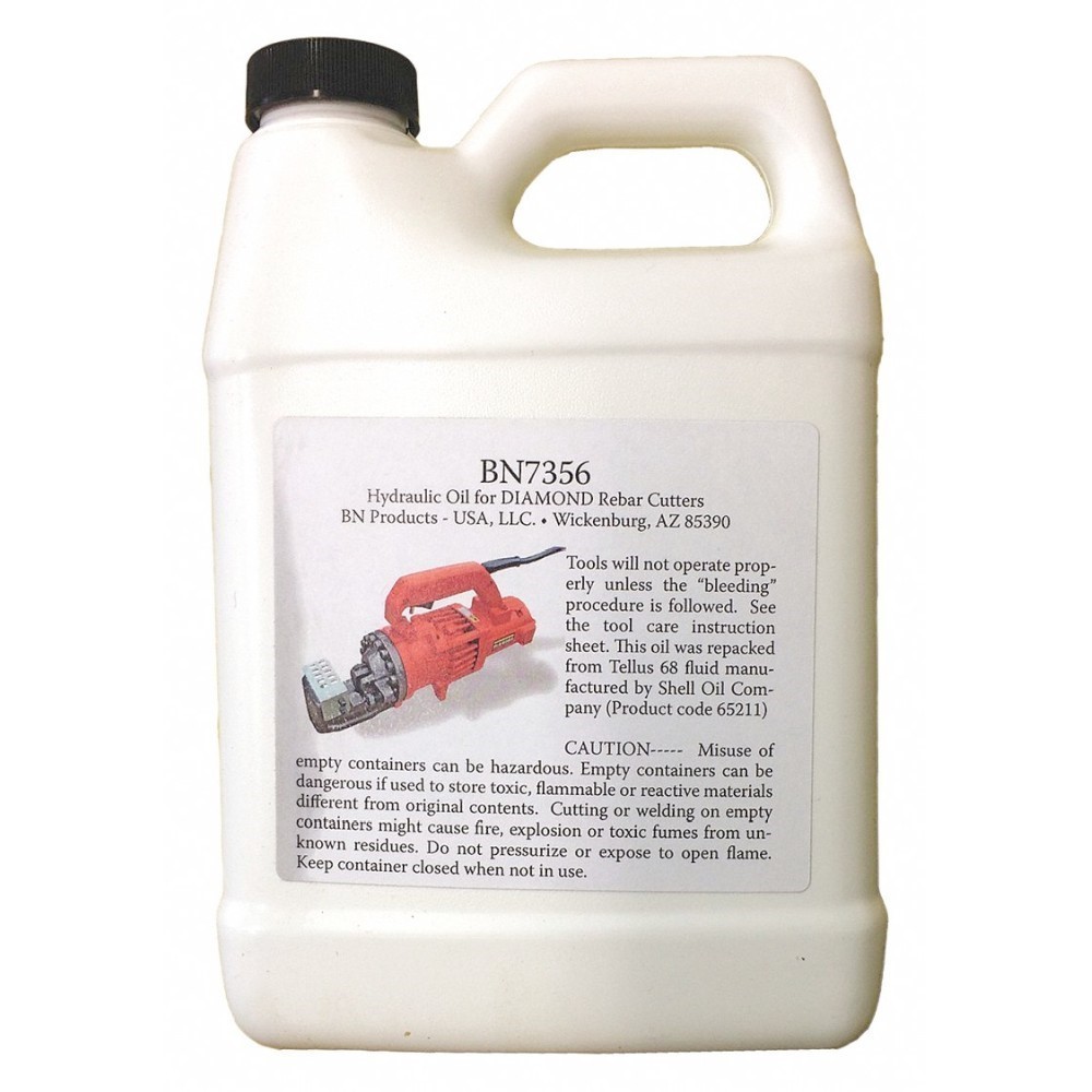 BN Products Hydraulic Rebar Cutter Bender Oil (1 Quart)