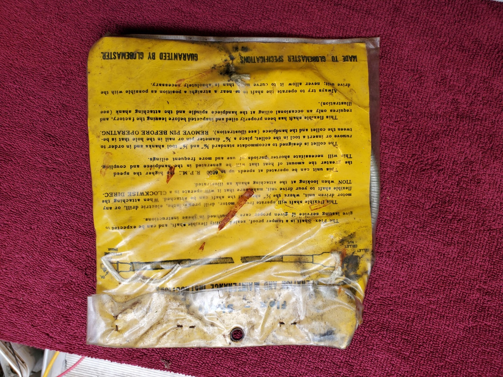 Vintage Globemaster 60730 36" Flexible Power Shaft, New Old Stock, Japan
