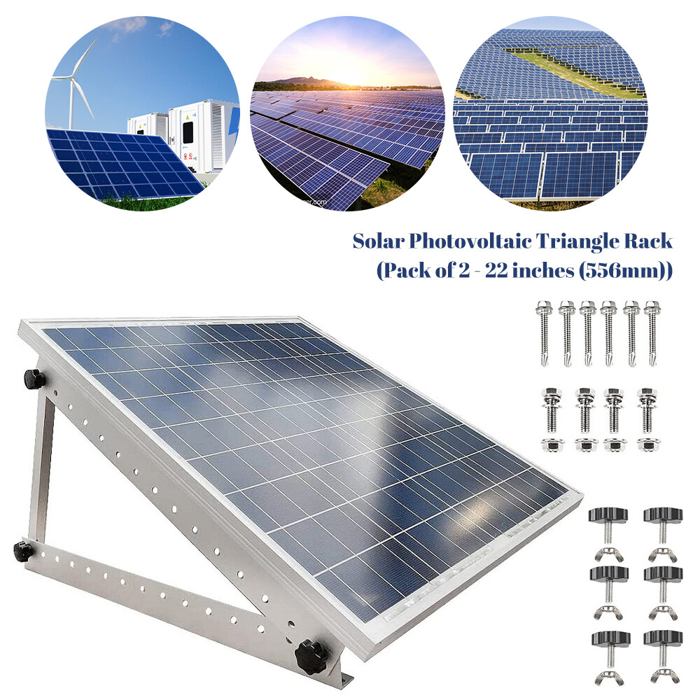 4X Solar Panel Mounting Brackets Adjustable Angle Solar Panel Tilt Mount Bracket