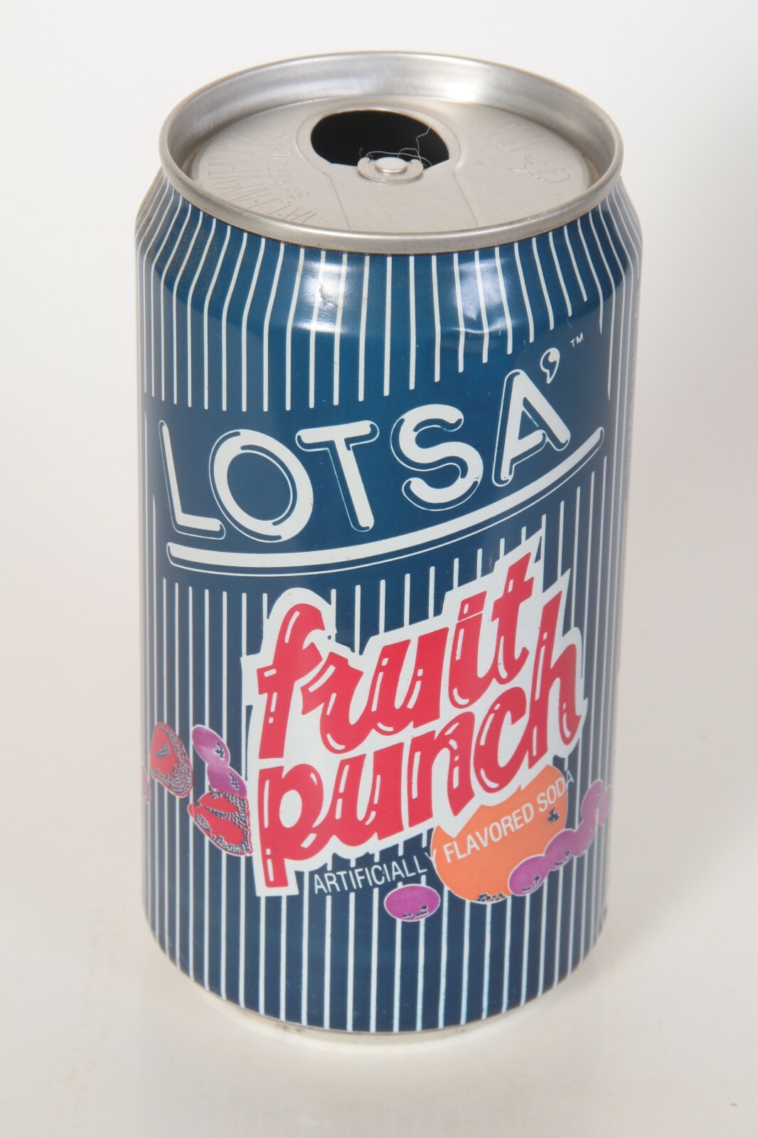 Lotsa Fruit Punch soda can - 12oz