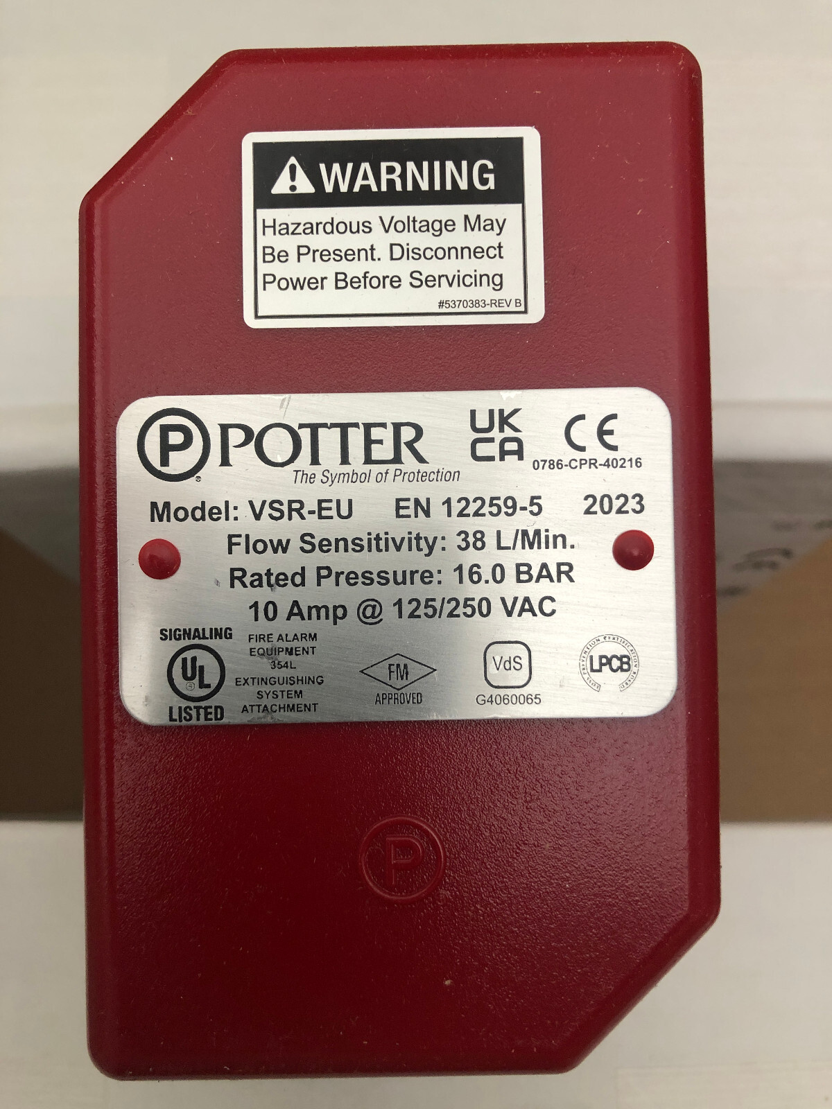 Potter VSR-2(EU) Waterflow Indicator