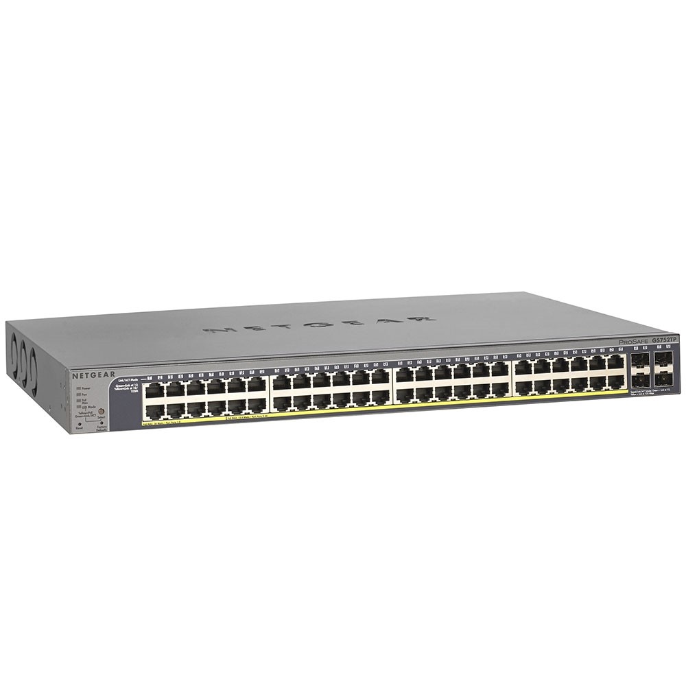 Netgear GS752TPv2  Prosafe 48-Port Gigabit Switch V2, 1 Year Warranty