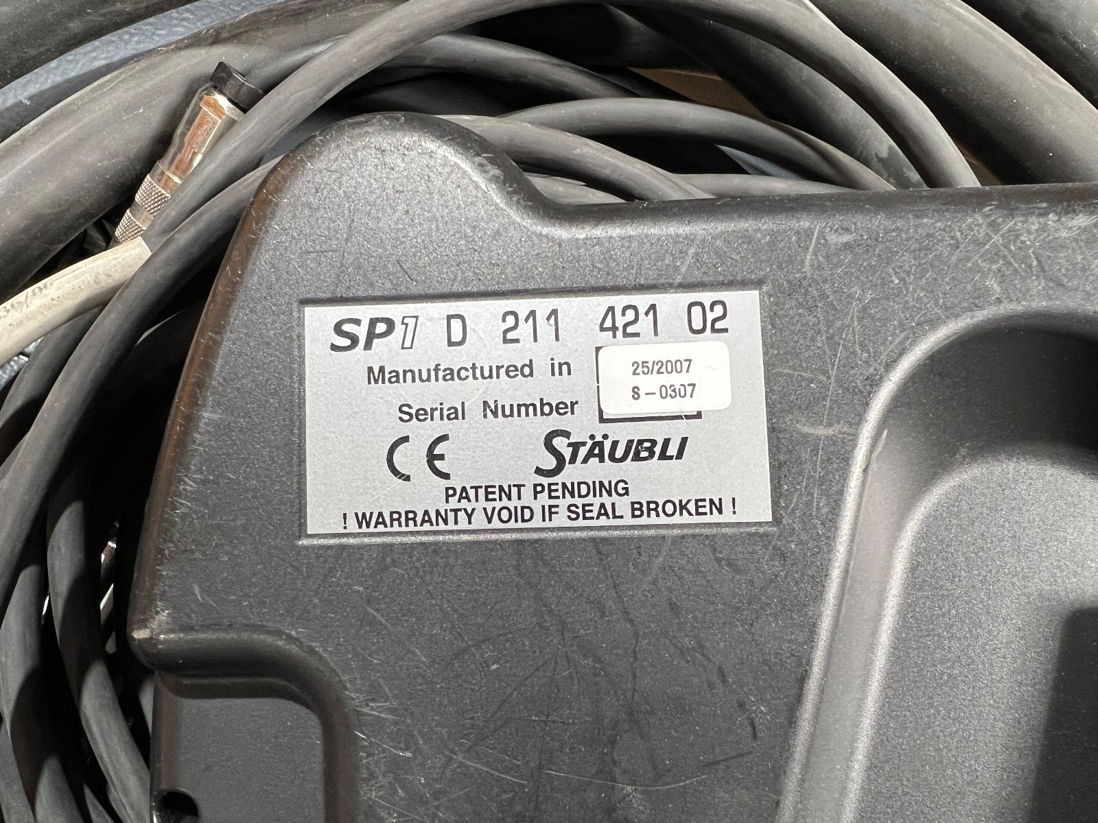 Staubli TX60 6-Axis Robot with CS8C Controller SP1 D21142102 Pendant & Cables