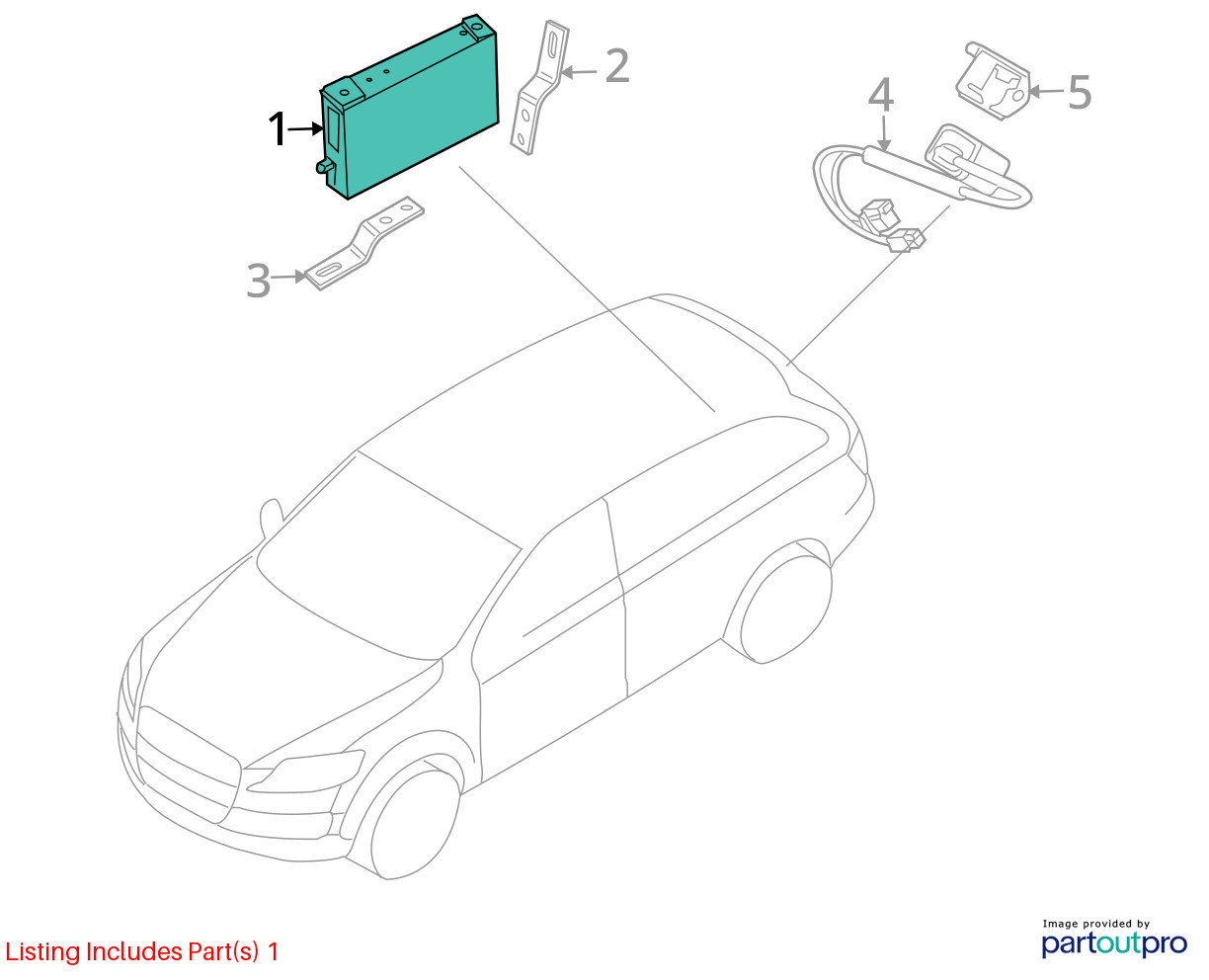2010 2015 Audi Q7 OEM Rear View Camera Module 4L0910441B