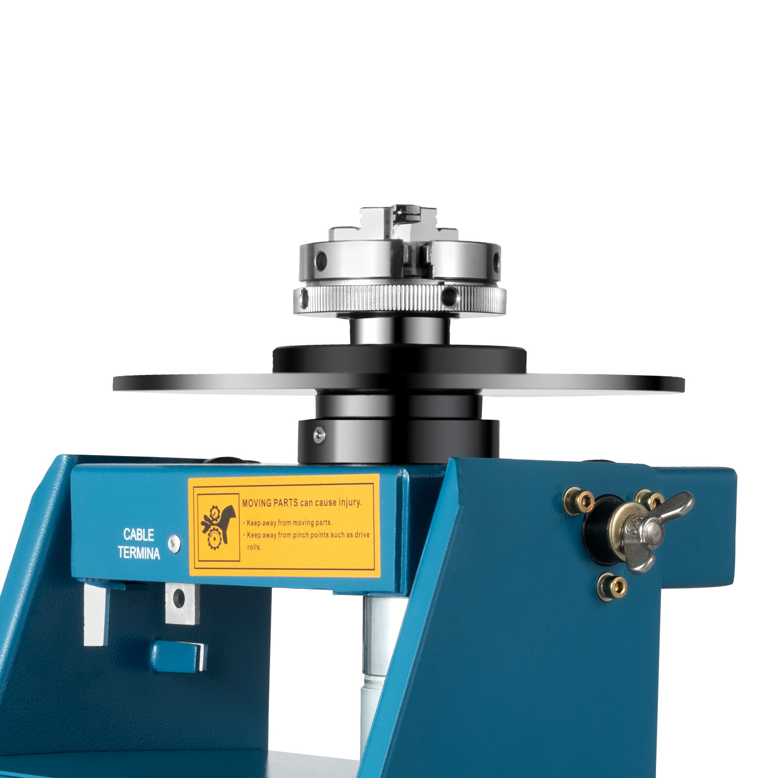 10KG Rotary Welding Positioner Turntable Timing 220mm Chuck Foot Switch 110V
