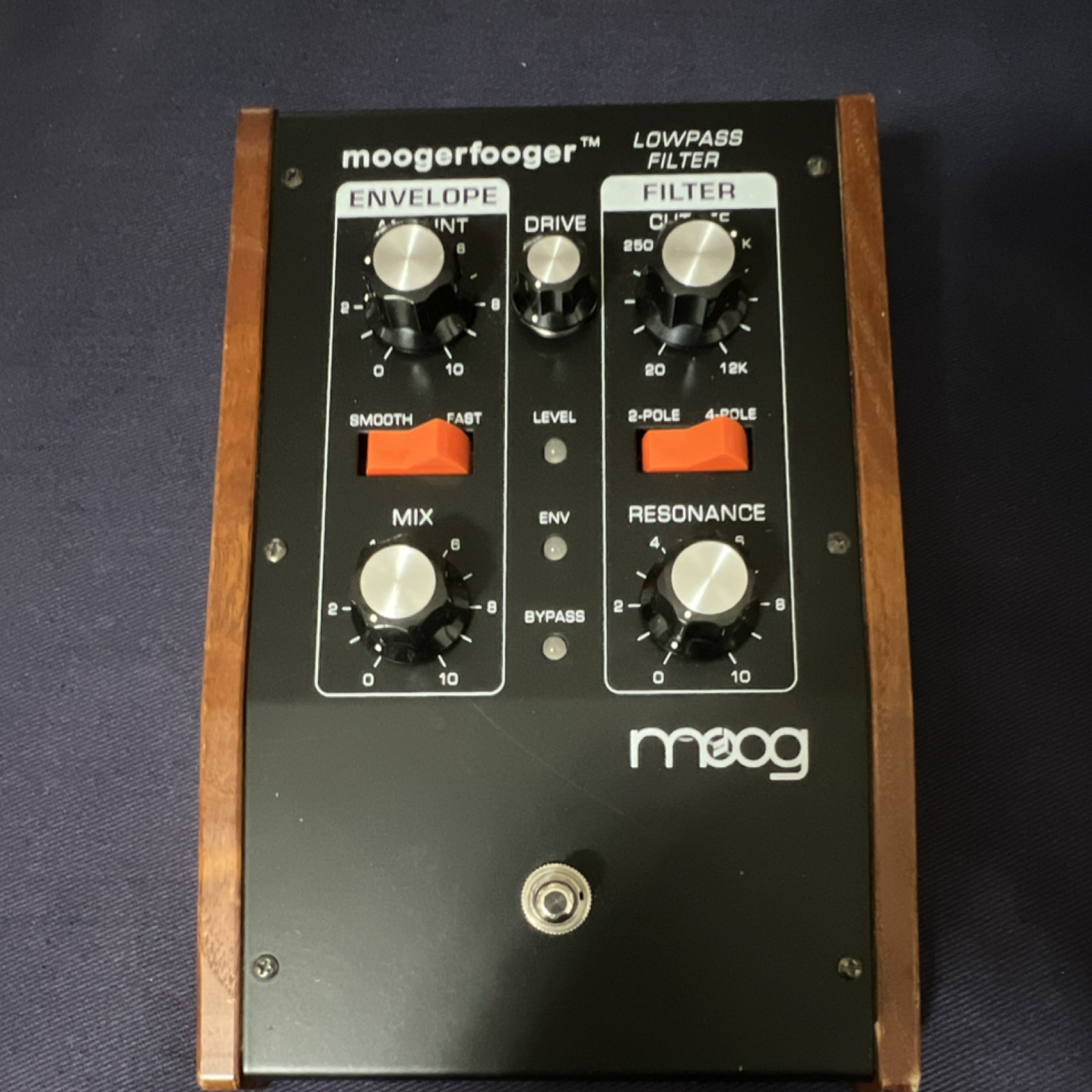 Moog Moogerfooger MF-101 Analog Lowpass Filter Pedal w/ Manual & Adapter