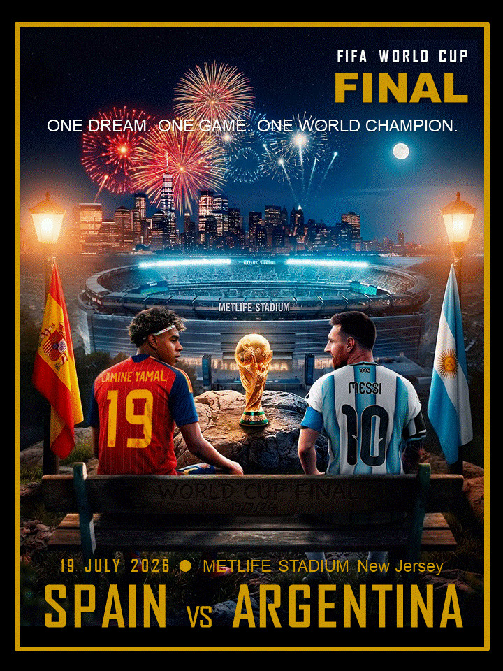 2026, SPAIN v ARGENTINA! World Cup Final.