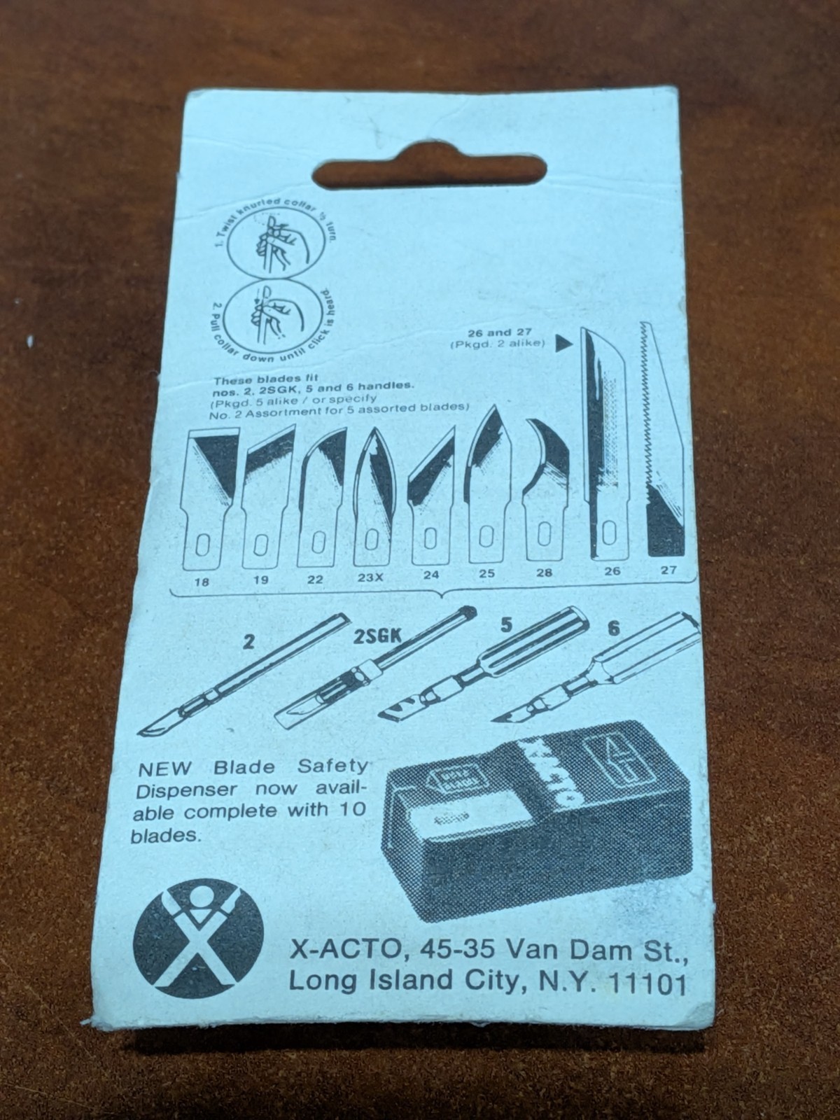X-ACTO - #1023-2 - Corner Stripping Blades - 10 Pack - NOS