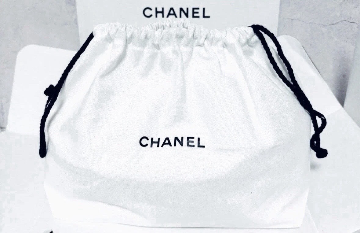 Chanel 100% Cotton Dust Bag/ Pouch  Appr. 9” X 6.5” X 4.5” Chanel Beauty Product