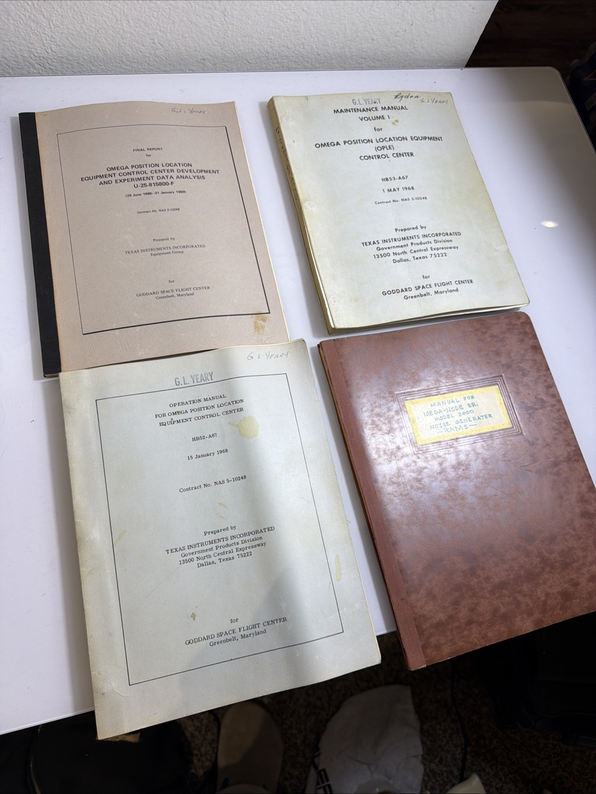 Vintage NASA Reports/ Manual - Goddard Space Flight Center Texas Instruments