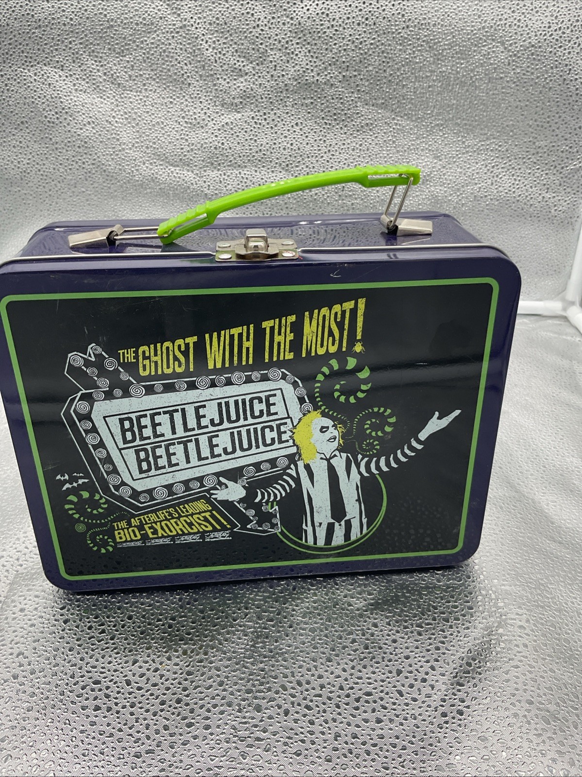 Metal Beetlejuice Collectible Lunchbox Tin Great Condition