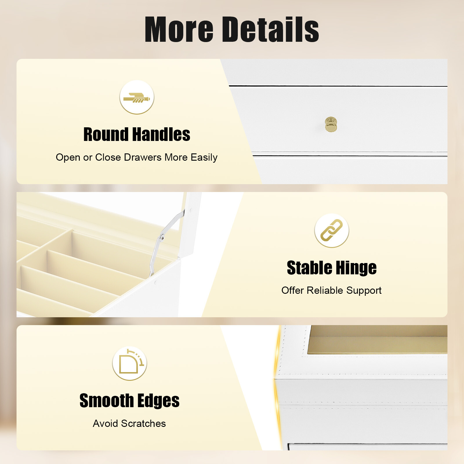 24 Slots Glasses Box Display Storage Case Organizer PU For Sunglasses White