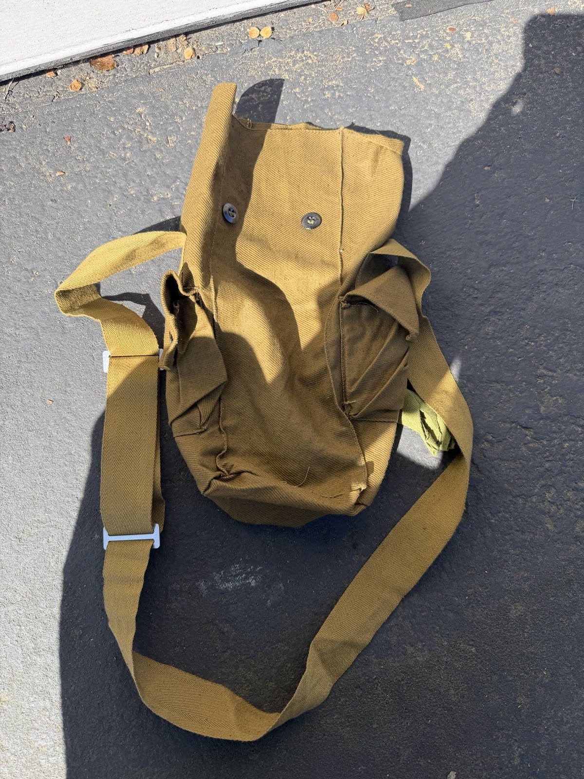 Soviet Russian Military Gas Mask Bag GP-5 Canvas Shoulder Messenger Bag USSR