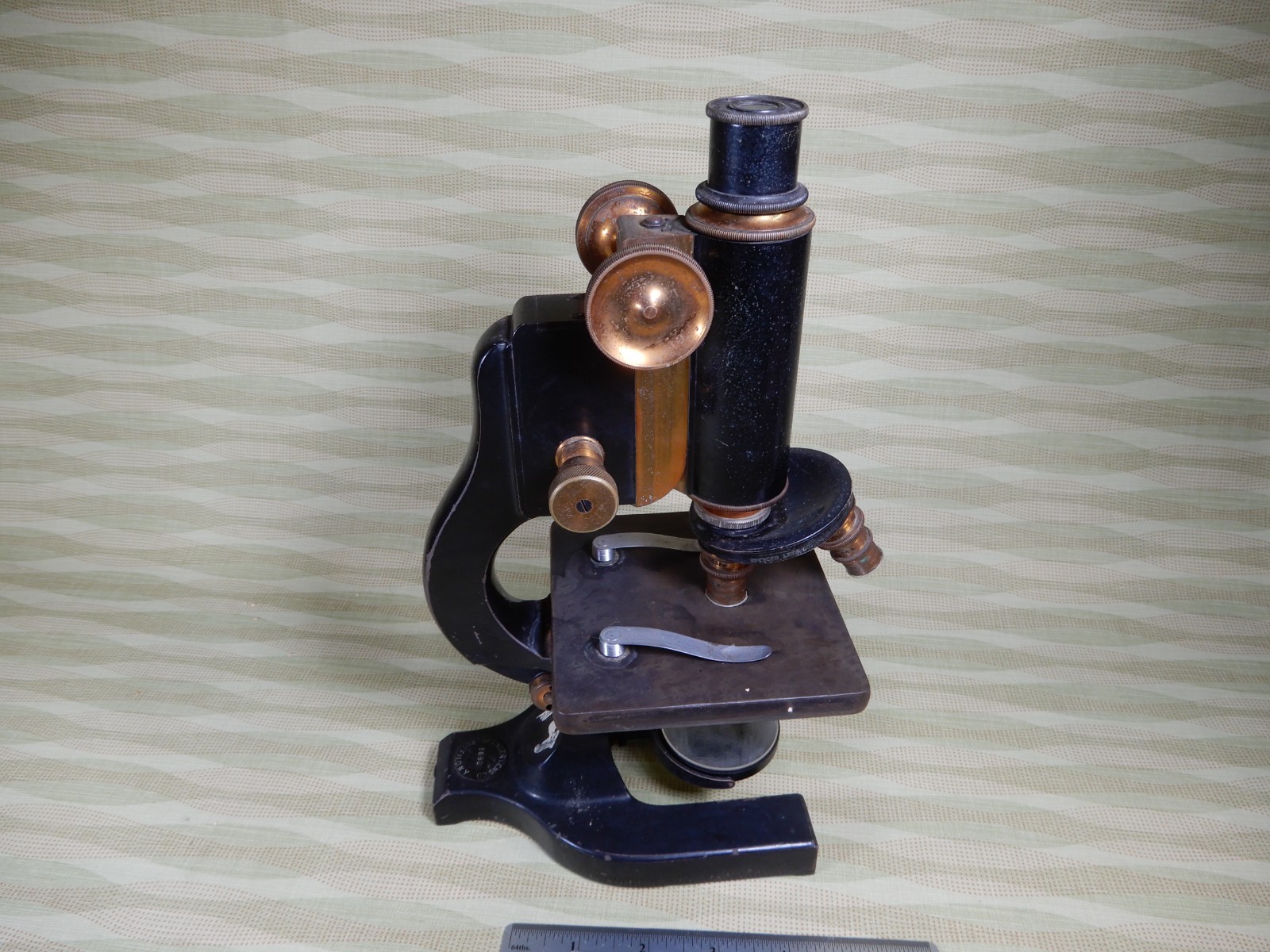 Spencer Vintage Microscope 10X and 44X Lenses Great Condition #2 Buffalo NY