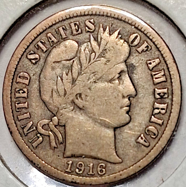 1916 Barber Dime