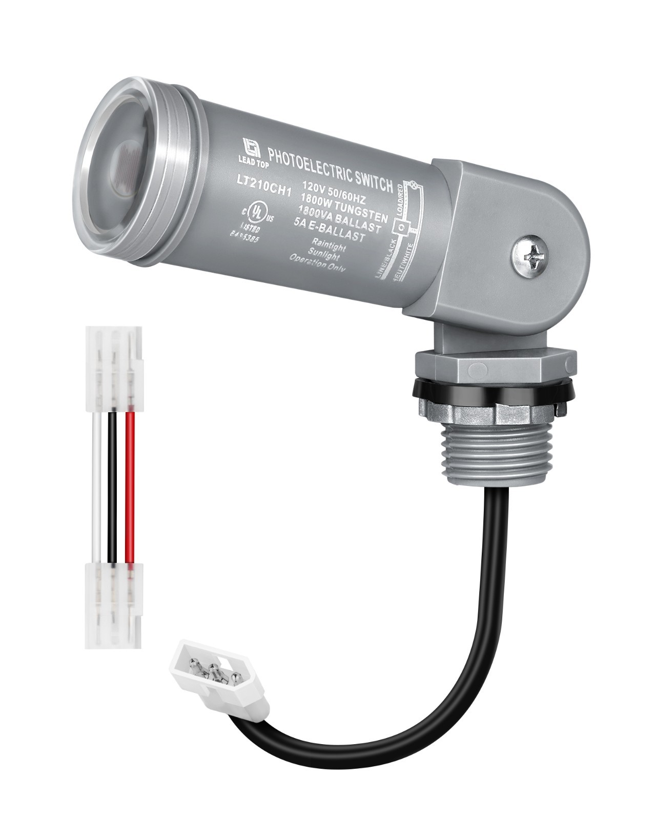 DEWENWILS Outdoor Light Sensor, Auto On/Off at Dusk/Dawn, Waterproof