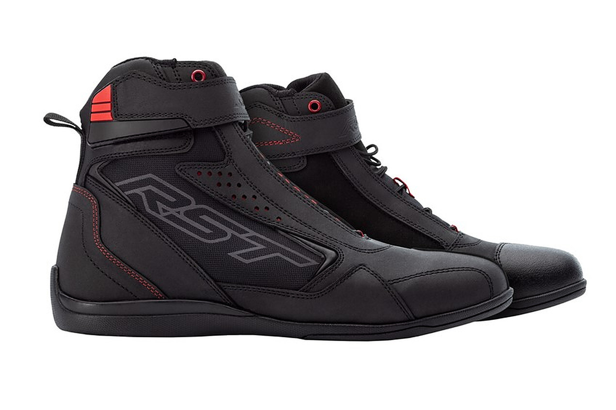 RST Frontier CE Armoured Men's Short Motorcycle Lace Up Boots - Black