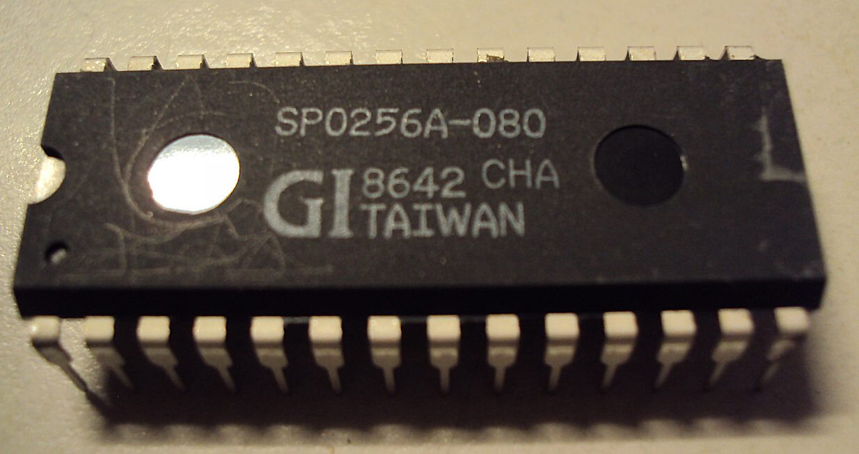GI - SP0256-080,  2 pieces, Voice Speech Chip for Vintage Robot or Vintage AI