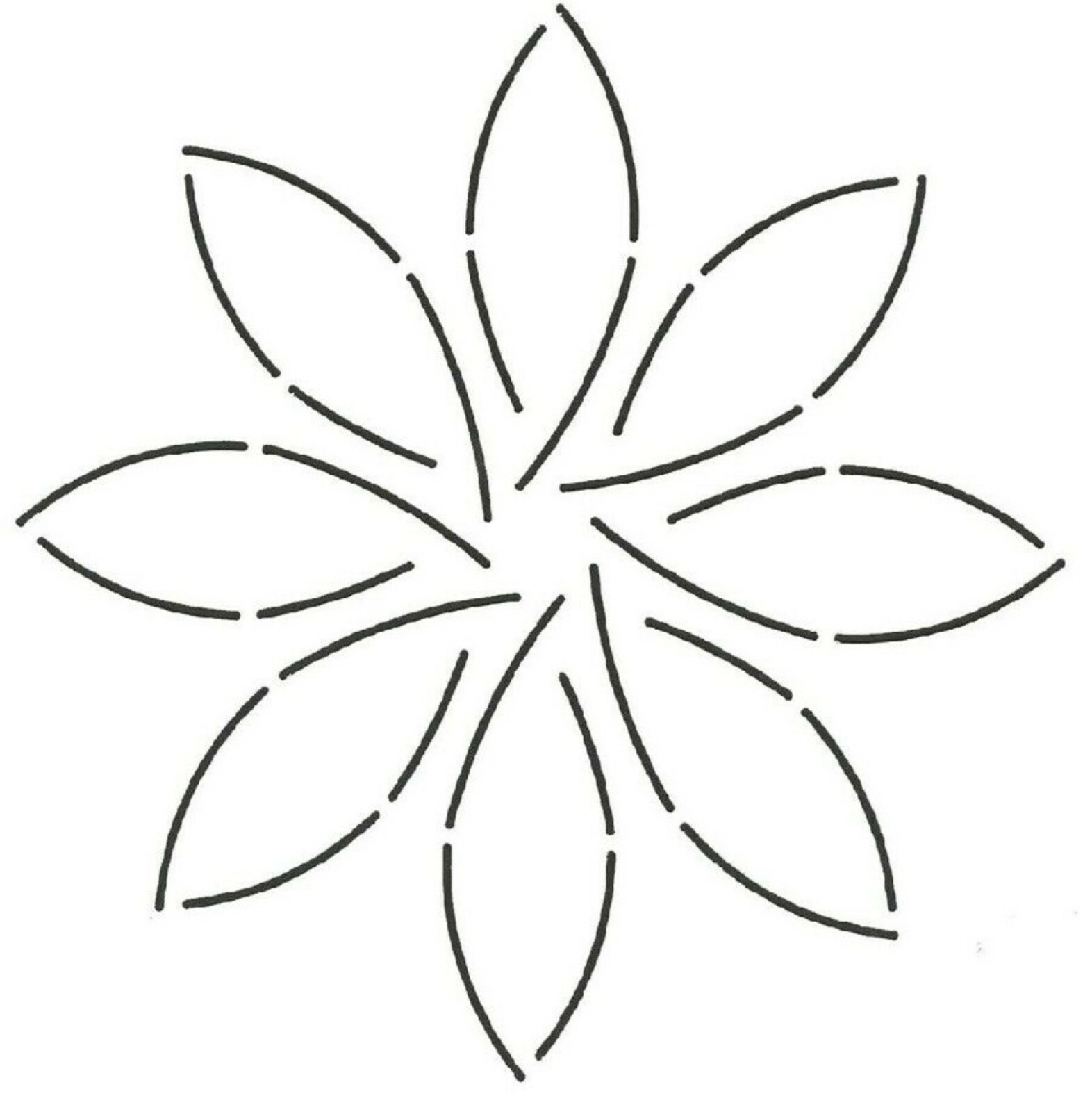 Quilting Stencil Pinwheel Block Quilt Patterns 5" Hand Machine Longarm Templates