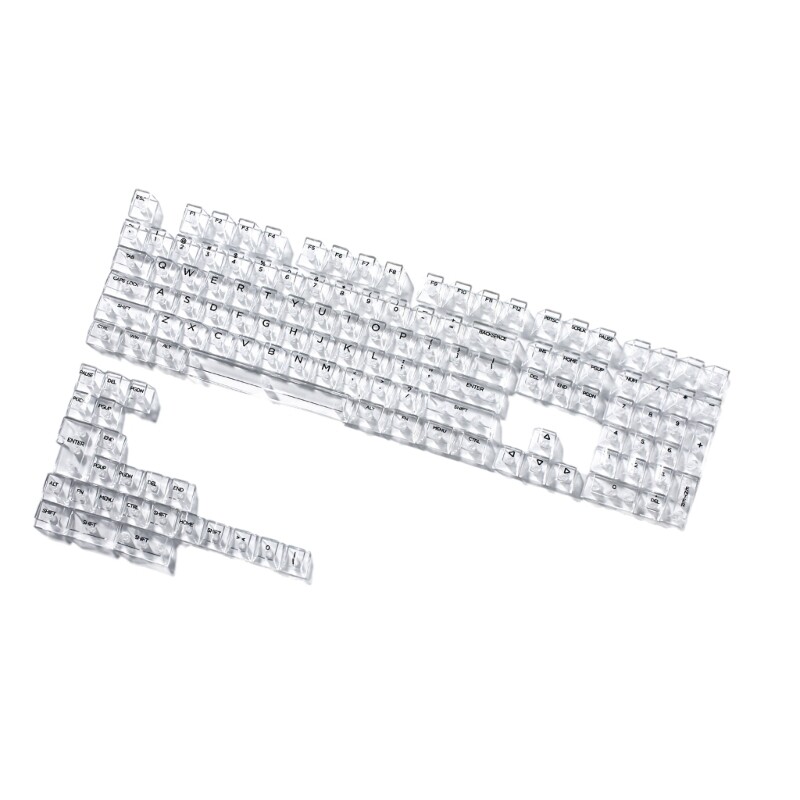 High Transparency 10mm Profile Keycap Set 132Keys Keycaps Side Print/Top Print