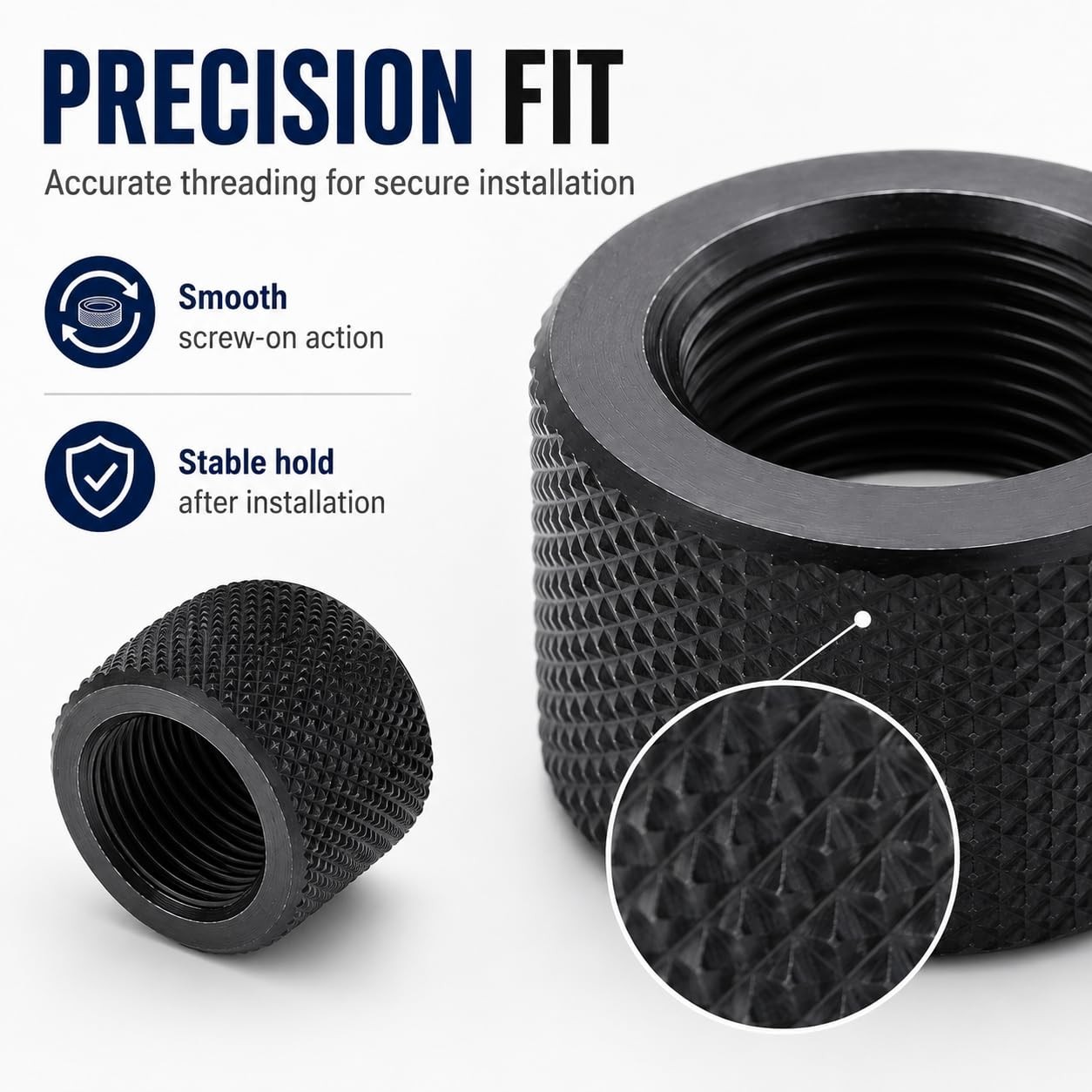 4-Pack Combo: 2 x 5/8x24 Thread Protectors & 2 x 1/2x28 Thread Protectors - D...