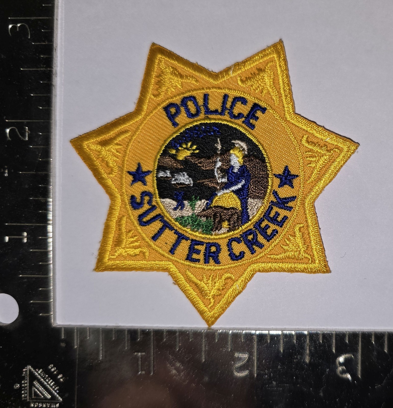 Sutter Creek Police Patch – California CA PD – 7‑Point Star
