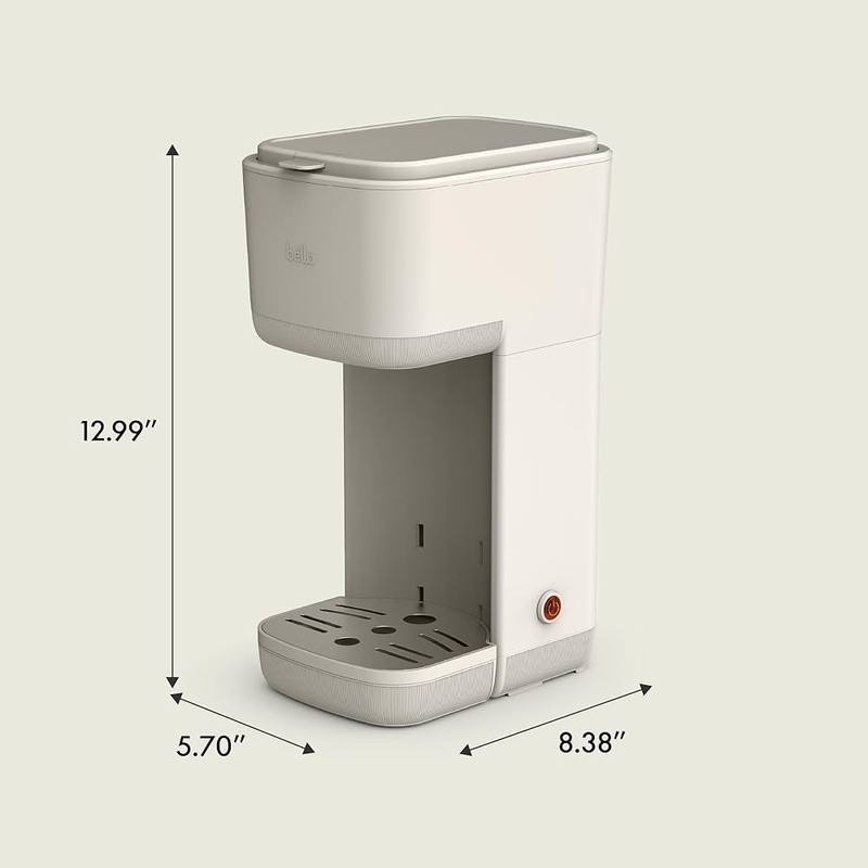 Single Serve Coffee Maker Adjustable Drip Tray Easy Cleanup Compact Brewer New