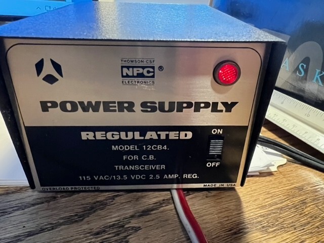 THOMPSON-CSF NPC ELECTRONICS SOLID STATE POWER SUPPLY MODEL 12c 12VDC 4 A TESTED