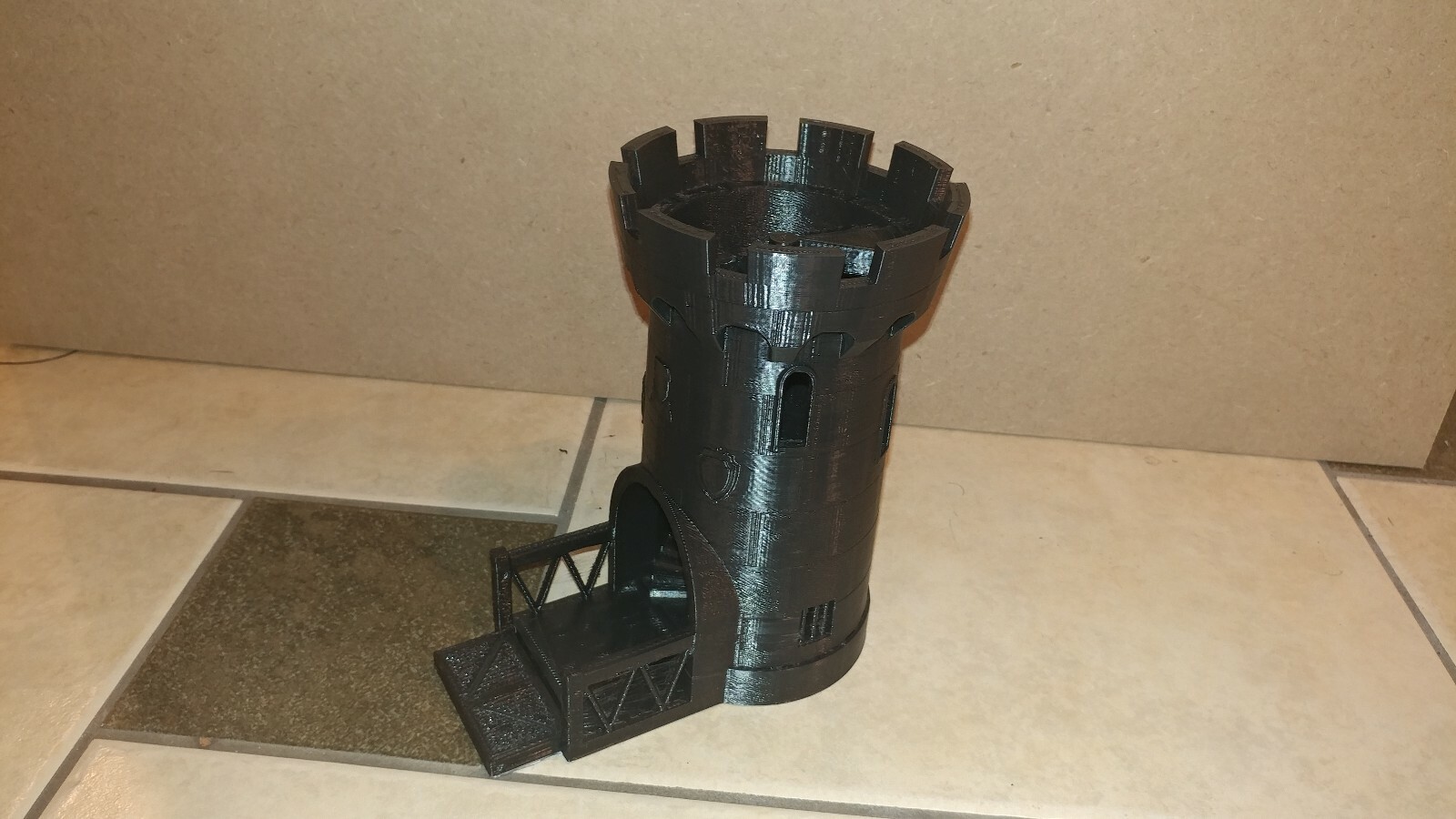 HUGE Dice Tower, OVER 8" TALL! Dice Roller, Dungeons & Dragons, LARGE DICE TOWER