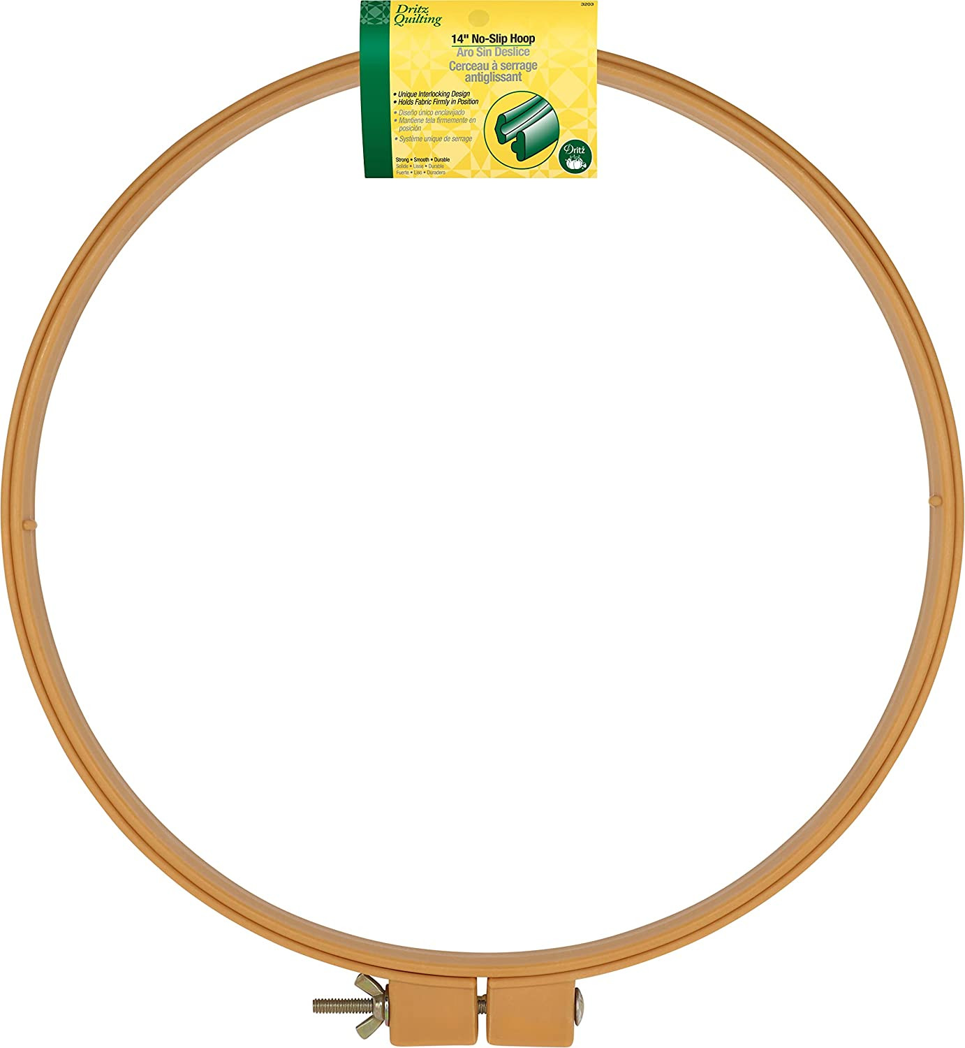 3203 Plastic No-Slip Quilting Hoop, 14-Inch