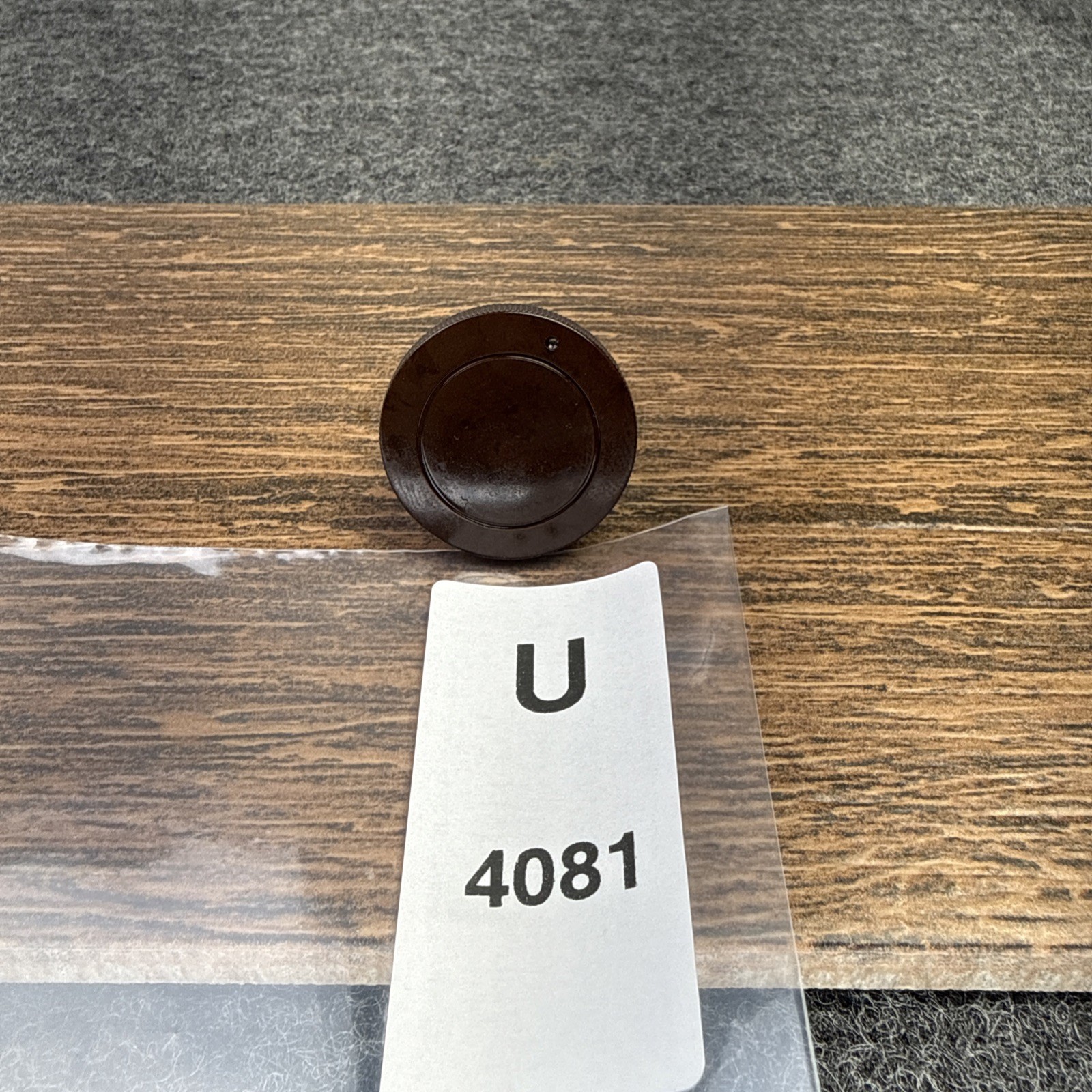 Vintage Midcentury RCA Radio Knob Bakelite 1pc 1940s-50s 1/4" D Shaft