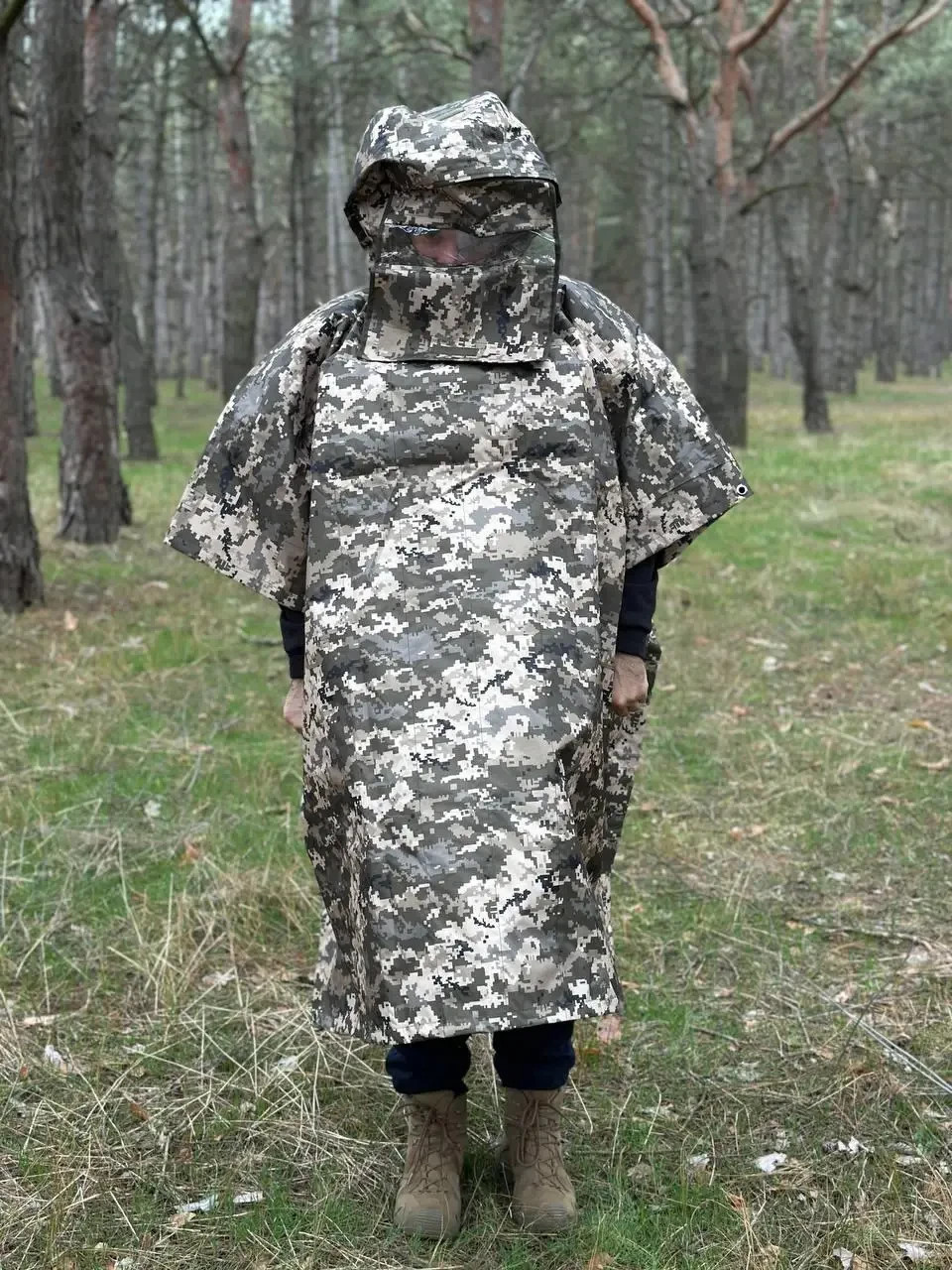 Anti-thermal imaging protection, pixel thermal imaging protective cape 💛💙