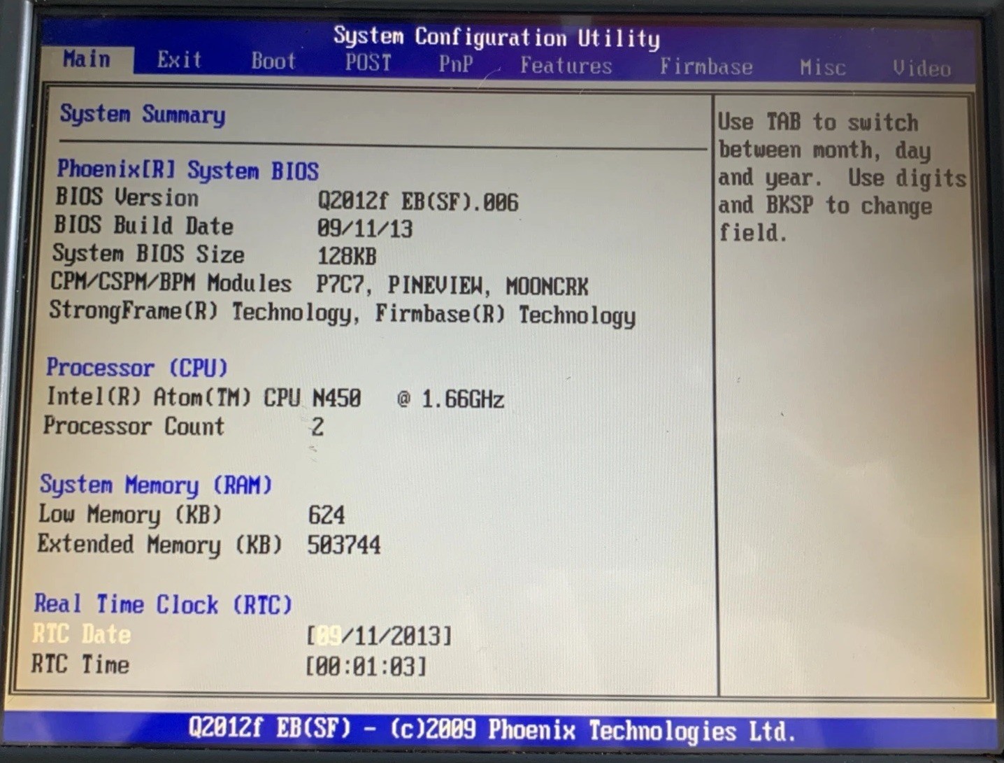 MICROS Workstation 5A POS Terminal, Atom N450 @ 1.66GHz, 512MB RAM, Win Embedded