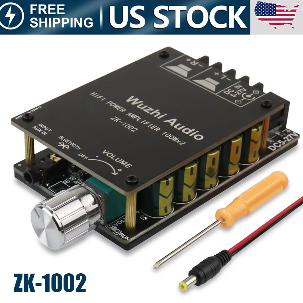 100W+100W TPA3116D2 Bluetooth Digital HIFI Stereo Audio Power Amplifier Board
