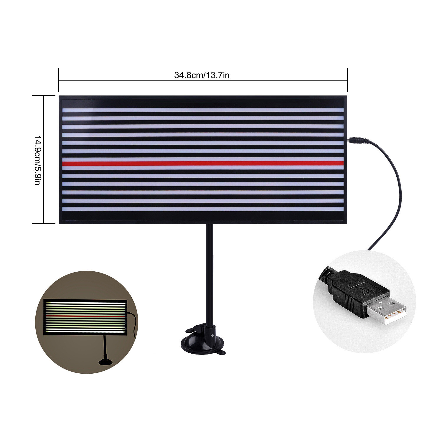Dent Detection Light Panel,Dent Repair Tools LED Lamp for Hail Damage Removal