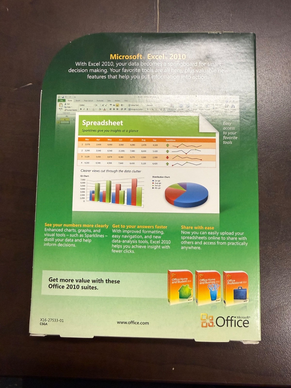 Microsoft MS Office Excel 2010 for PC Full English Retail Version