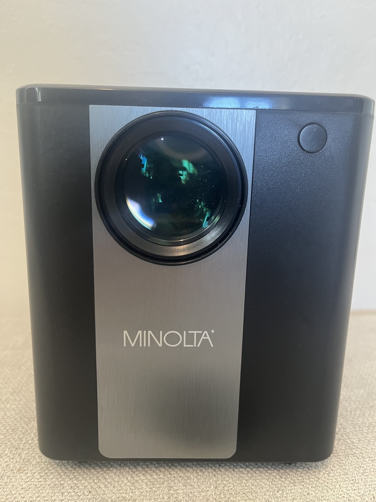 Minolta Mini Projector Bundle 1080P HD w/ 100" Screen, Remote, HDMI/USB/Micro-SD