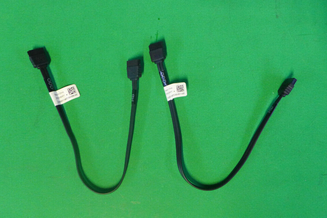 (Lot of 2)GENUINE Dell PowerEdge T320 T420 9" Flat SATA Cable V6W1Y