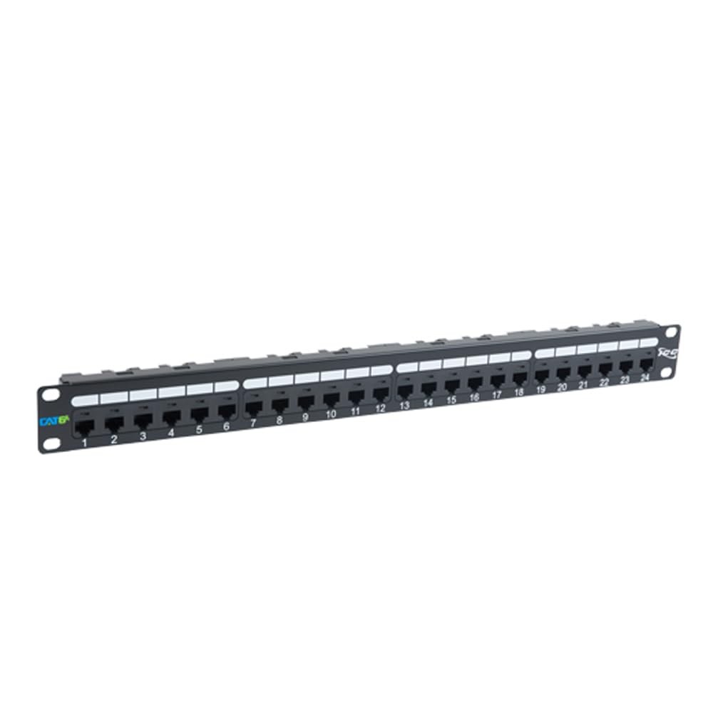 ICC CAT6A Patch Panel in 110 Type with 24 Ports and 1 RMS (icmpp0246b)