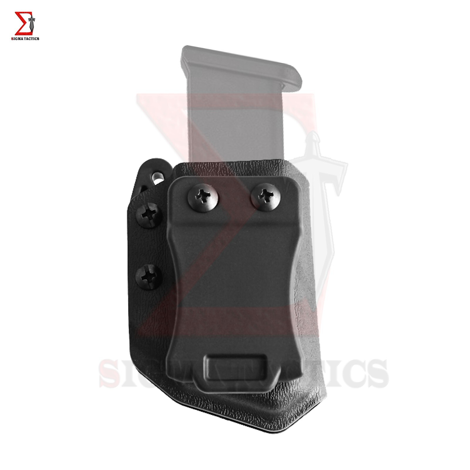 AMBIDEXTROUS IWB/OWB Kydex Holster Fits Glock G48 Magazine  Single Stack BLACK