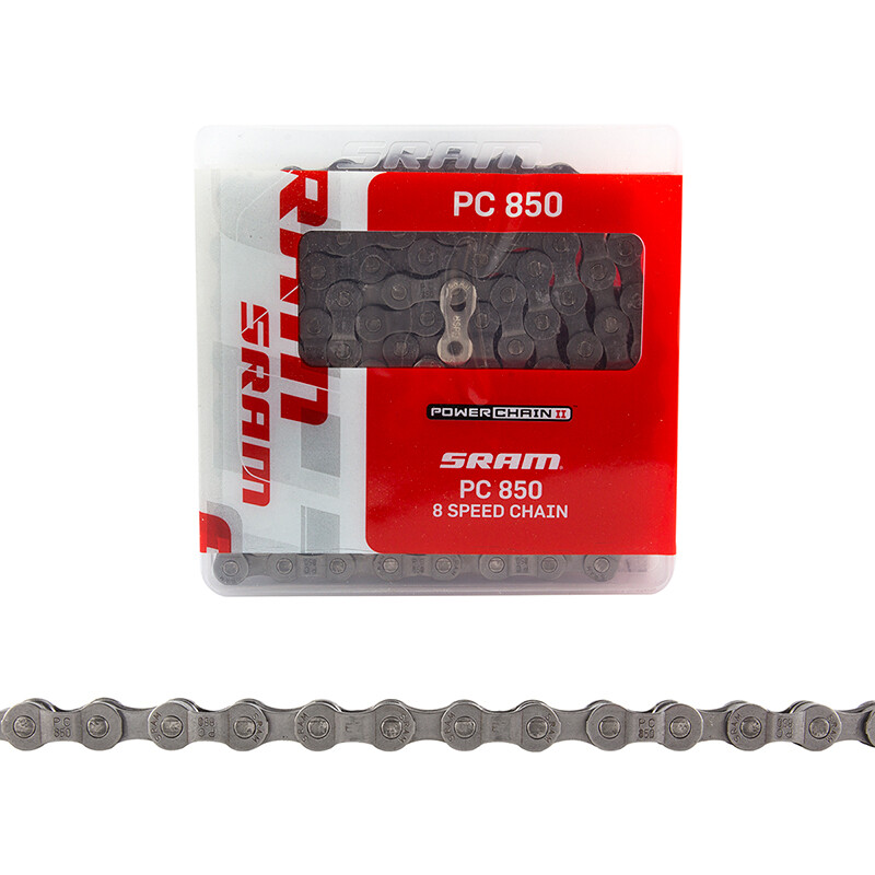 SRAM PC-850 5, 6, 7, 8-SPEED ROAD/MTB BIKE CHAIN 1/2" x 3/32" 114L FITS SHIMANO