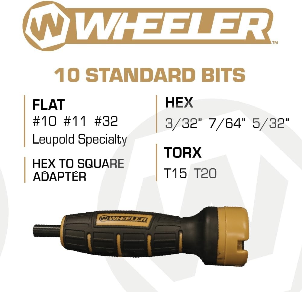Digital FAT (Firearms Accurizing Torque) Wrench with Interchangeable Bits and