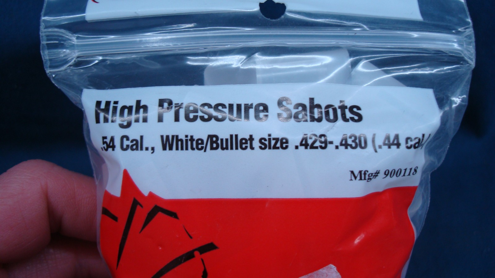 Knight .54 Cal For .44 Cal Sabots Muzzleloader Plastic Holder White 50pcs