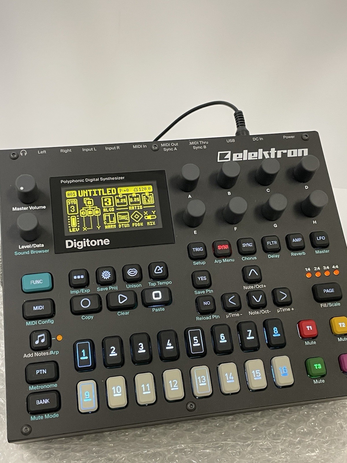 Elektron Digitone 8-voice Polyphonic Digital Synthesizer w/ Sequencer - MINT