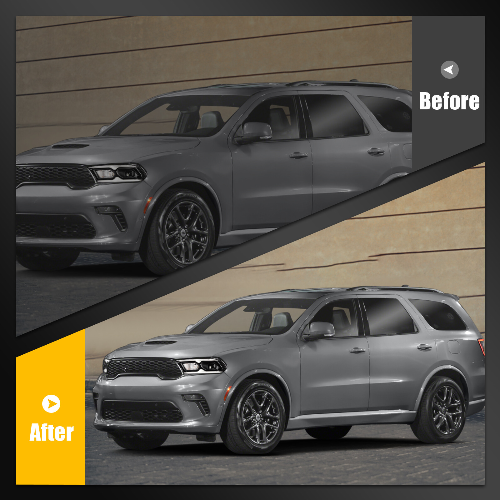 [LED DRL Type] Left Driver Side Headlight Assembly For 2021-2024 Dodge Durango