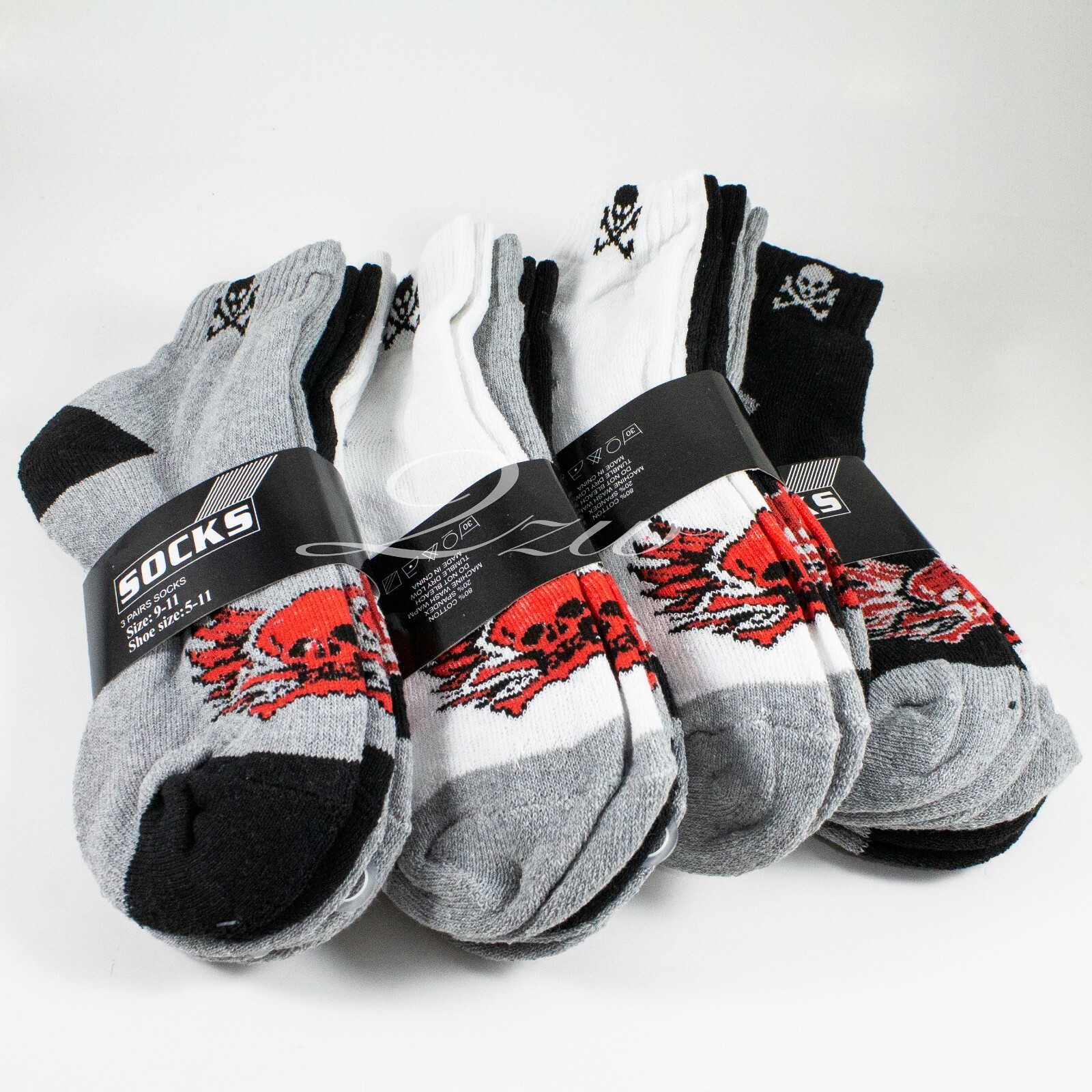 Lot 6-12 Pair Men Women Ankle Quarter Low Cut Crew Cotton Socks Sport 9-11 10-13