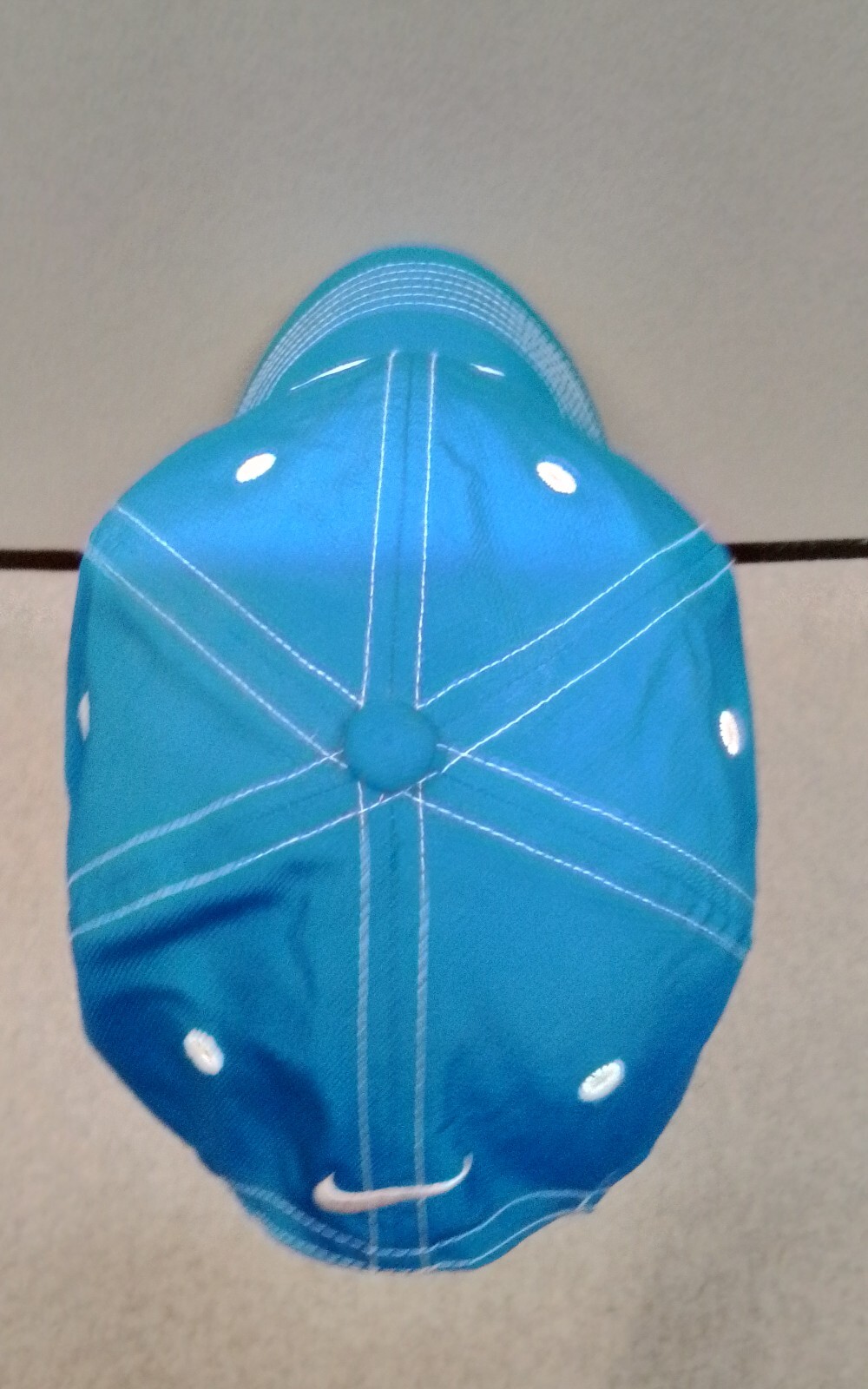 Nike Golf Baseball Hat White Stitching Blue Hat Adjustable Hook N' Loop Closure
