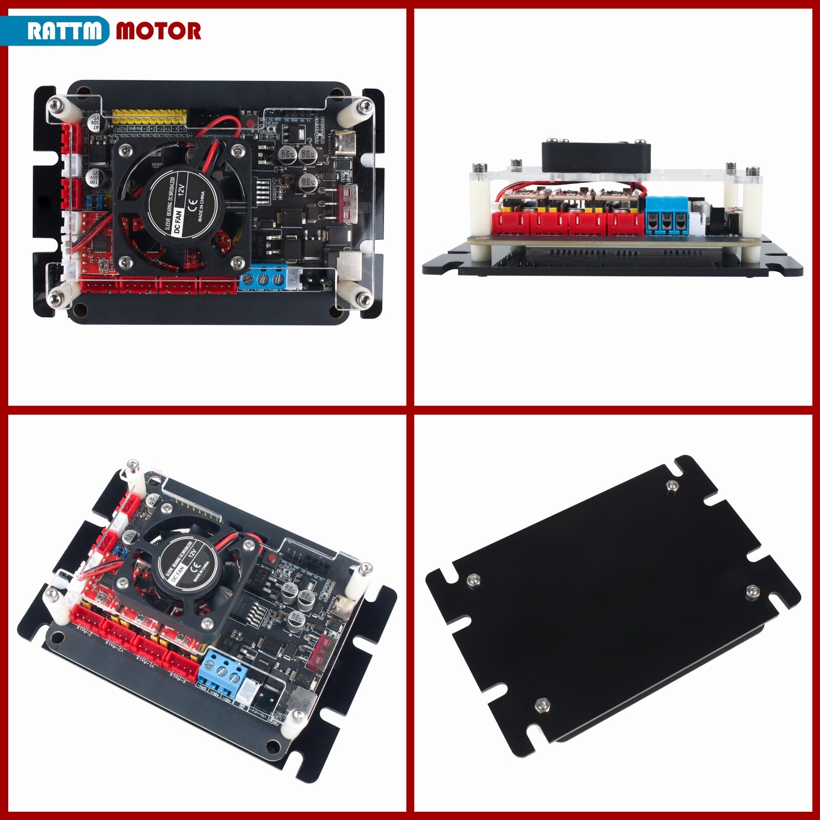 US SHIP】2-Axis 3-Axis GRBL Controller Board 36VDC Support 300W/500W 48V Spindle